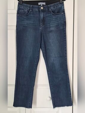 Wit & Wisdom Ab-Solution Raw Hem Crop Jeans 12